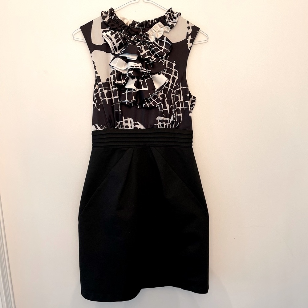Max And Cleo Dress, black and white, size 4